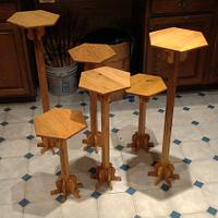 Oak Plant Stands - Project by Michael De Petro