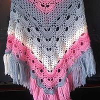 Virus Meets Granny Shawl