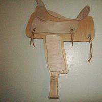 saddle wal hanging for our western style bedroom