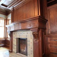 Fireplace mantel - Project by Tom Plamann