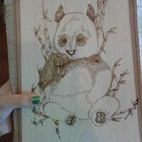 WIP Panda with Bamboo - Project by CharleeAnn