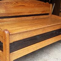 Headboard bench