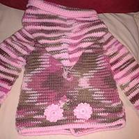 pink camo little girl sweater - Project by jodyf