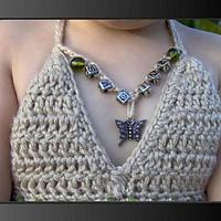 Beaded Name Crochet Halter