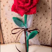 Crochet Rose - La Calabaza de Jack