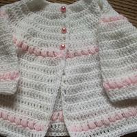 crochet matinee coat - Project by mobilecrafts