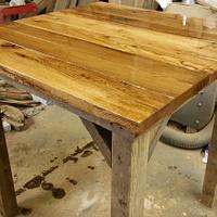 42" rustic pub table - Project by flashfire