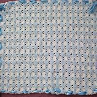 Blue and Mint Crochet Blanket - Project by mobilecrafts