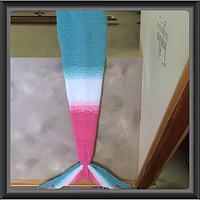 Mermaid Tail Blanket in Bubble Gum Pink and Tiffany Blue - Project by Alana Judah