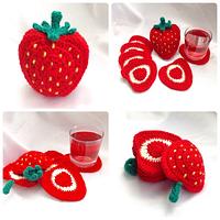 Strawberry Coaster Set - Project by Ling Ryan