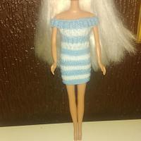 Blue and White Barbie Dress  - Project by CherylJackson