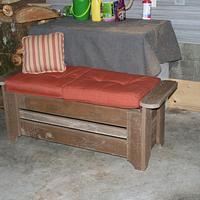 Patio Bench - Project by Railway Junk Creations