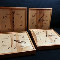 Clocks (Grandkids names) - Project by Jeff Vandenberg