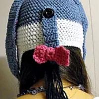 Eeyore inspired crocheted Hat