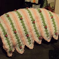 ROSE BUD BABY BLANKET