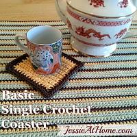 Basic Single Crochet Coaster - Project by JessieAtHome