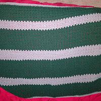 Green and gray baby blanket - Project by Nicole