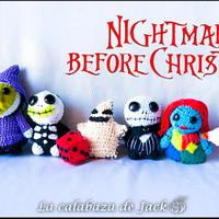 Nightmare before christmas Amigurumis - La Calabaza de Jack - Project by La Calabaza de Jack