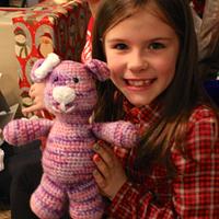 Pink and Purple Teddy Bear - Project by CrochetFarmer