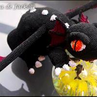 Black Crochet Dragon - La Calabaza de Jack - Project by La Calabaza de Jack
