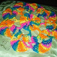 colorful doily - Project by kendra