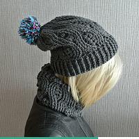 Crochet Infinity Scarf And Crochet Beanie - Project by janegreen