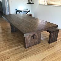 Butcher block dining table  - Project by Indistressed