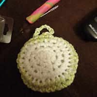 puffy tulle dish scrubbie - Project by Down Home Crochet