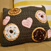 Kawaii Donut and Heart Pillow - Project by CharleeAnn