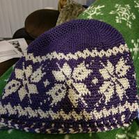 Snowflake Fair Isle Crochet hat - Project by Down Home Crochet