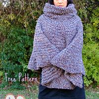 Cowl Hooded Poncho - Project by Simply Collectible - Celina Lane