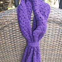 Purple scarf - Project by Erika
