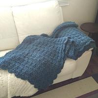 Teal blanket - Project by Lisa Crispin