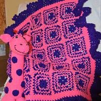 I Love my Giraffe Toy and matching Blankie - Project by Anginator