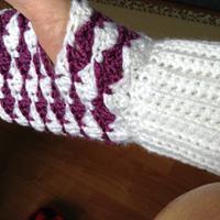 Fingerless mitts - Project by Carole Clark