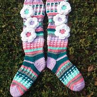 Free Spirit Slipper Socks Custom Colors - Project by Clarissa Paige Dove