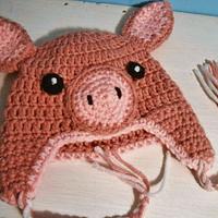 Piggy Baby Hat - Project by CharleeAnn