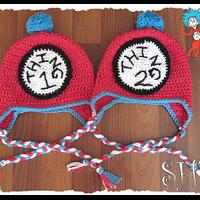 Thing 1 and Thing 2 Crochet Hats - Project by Heather Macias