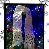 White Winter Scarf - Project by Terri