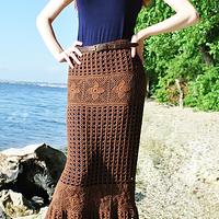 Crochet Maxi Skirt Free Pattern - Project by janegreen