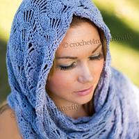 Silk Cloud Waves Shawl