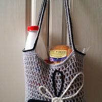 Casual Grey Tote Univerisy Bag - Project by tantsurin