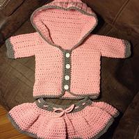 Baby Sweater and Matching Skirt - Project by CharlenesCreations 