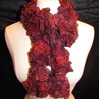 Boutique Ruffle Sequins Scarf - Cabernet - Project by Sherily Toledo's Talents