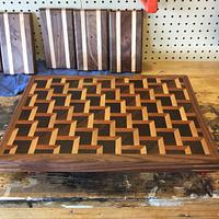 Stair stepped cutting board