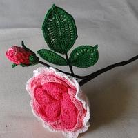David Austin English Rose - Project by Flawless Crochet Flowers
