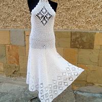 Wedding Dress, Bohemian Clothing, Bridal Crochet Dress, Alternative Wedding Dress