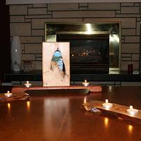 Natural Picture Frame and Candle Holder - Project by Railway Junk Creations