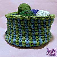 Linen Stitch Basket - Project by JessieAtHome