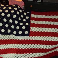 Grand old flag blanket - Project by Marlene